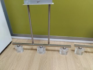 Lámparas de cristal y metal