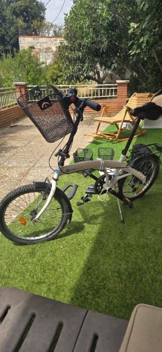 Bicicleta Plegable Blanca