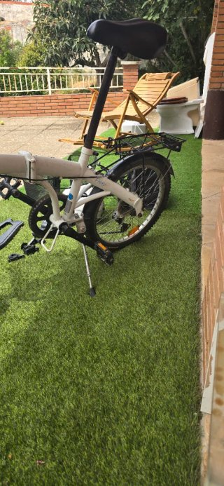 Bicicleta Plegable Blanca