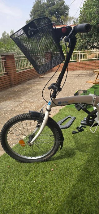 Bicicleta Plegable Blanca