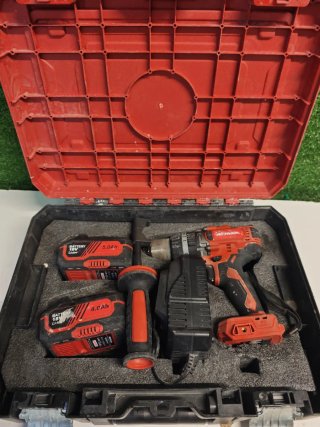 Taladro Percutor Wahlen 18V + 2 Baterías