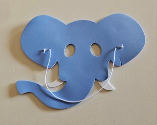 Set 4 Maschere Animali Gomma Eva
