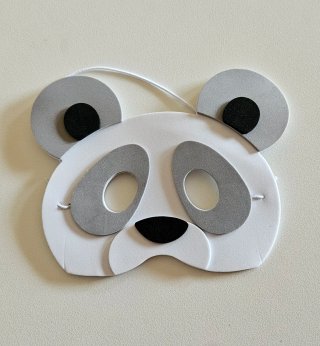 Set 4 Maschere Animali Gomma Eva