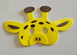 Set 4 Maschere Animali Gomma Eva