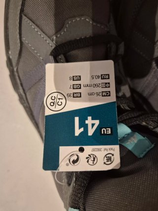 Botas de montaña Quechua Talla 41 Gris/Azul