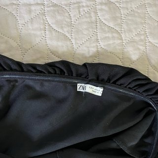 Top palabra de honor negro Zara Talla S
