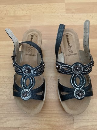 Sandalias Inblu Soft Talla 35 Negras Mujer