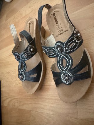 Sandalias Inblu Soft Talla 35 Negras Mujer
