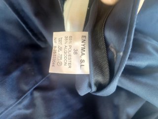 Pantalón de trabajo azul talla 38