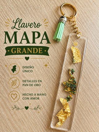 Llavero Mapa Grande