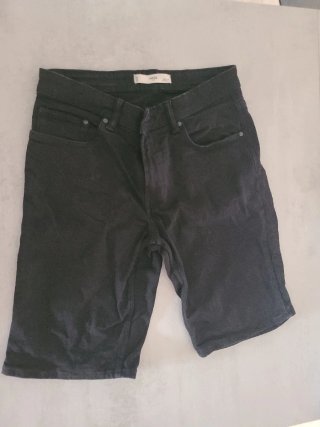 Pantalón corto Mango Talla 42 Negro