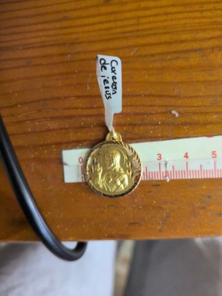 Medalla Corazón de Jesús Oro 18k Calada