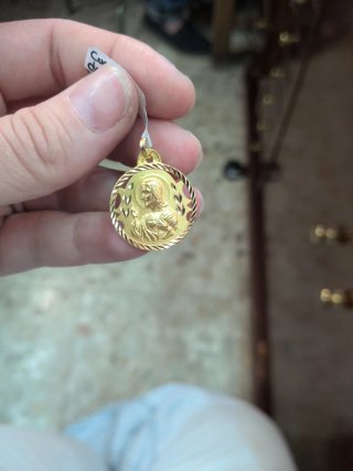 Medalla Corazón de Jesús Oro 18k Calada