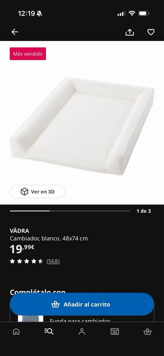 Cambiador IKEA blanco