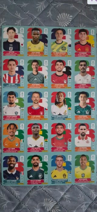 20 Cromos Mundial 2026 Nuevos ORIGINAL PANINI