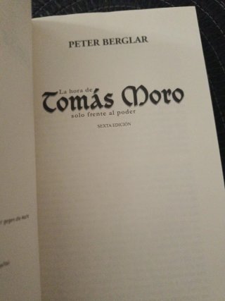 La hora de Tomás Moro Solo frente al poder