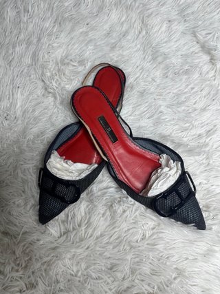 Sandalias Carolina Herrera Destalonados planos