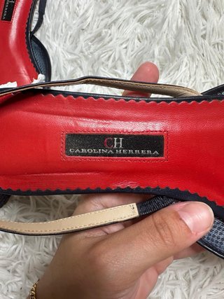 Sandalias Carolina Herrera Destalonados planos