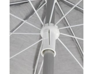 Sombrilla, Parasol Aluminio 240cm Gris UV50