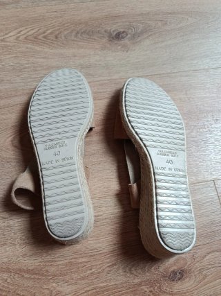 Alpargatas cuña esparto beige