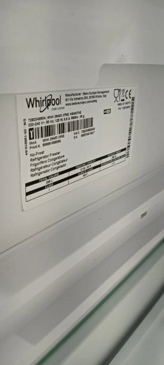 NEVERA COMBI WHIRLPOOL NO FROST ENERGÍA+