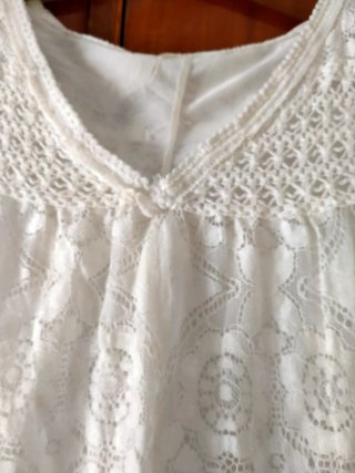 Vestido blanco de encaje