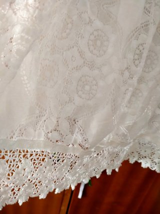 Vestido blanco de encaje