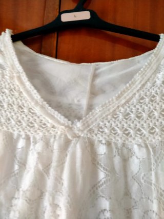 Vestido blanco de encaje