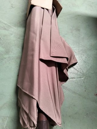 Parasol de aluminio imitación madera con toldo 3m