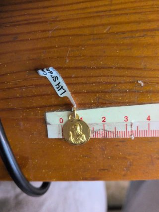 Medalla Corazón de Jesús Oro 18k pequeño