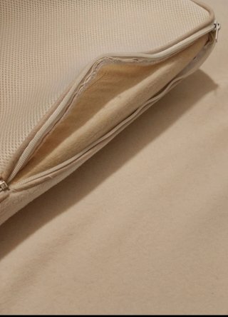 Cubre colchón viscoelástico beige