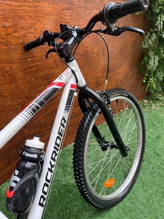 Bicicleta Rockrider bianca