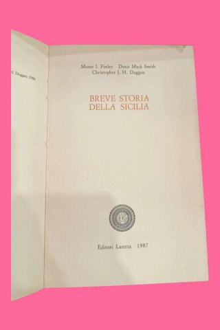 Breve storia della Sicilia – Laterza 1987 –