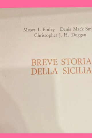 Breve storia della Sicilia – Laterza 1987 –