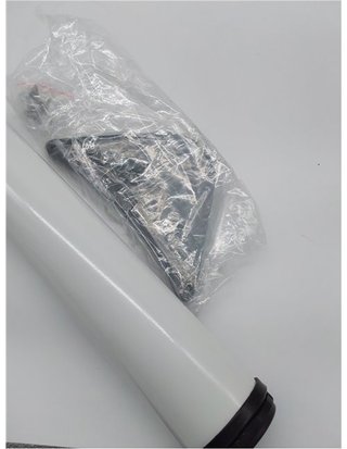 Amig - Gamba in Acciaio Regolabile Bianca Mod. 1 per Tavoli da Scrivania - Ufficio - Cucina o Sala da Pranzo con Regolazione Altezza 10 mm