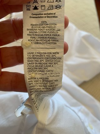 Camisa Blanca Algodón Orgánico T L