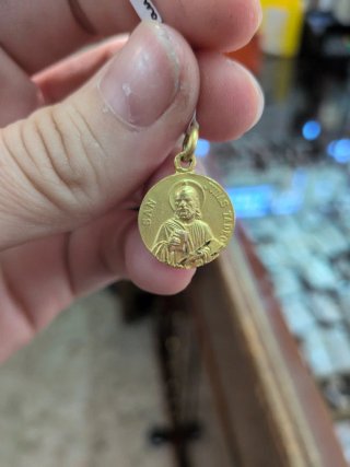 Medalla San Judas Tadeo Oro 18k Macizo