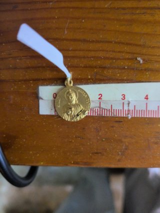 Medalla San Judas Tadeo Oro 18k Macizo