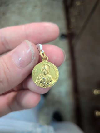 Medalla San Judas Tadeo Oro 18k Macizo