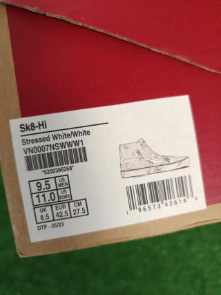 Zapatillas Vans SK8-Hi Blancas y Grises