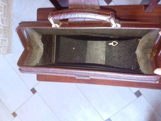 Borsa lavoro pelle marrone