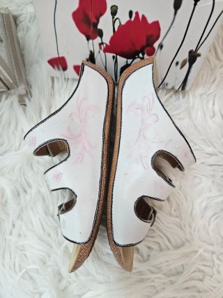 Sandalias Laura Vita Blancas y Rosas