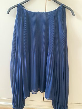 Blusa Zara gasa plisada talla S