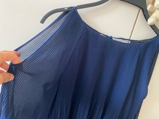 Blusa Zara gasa plisada talla S