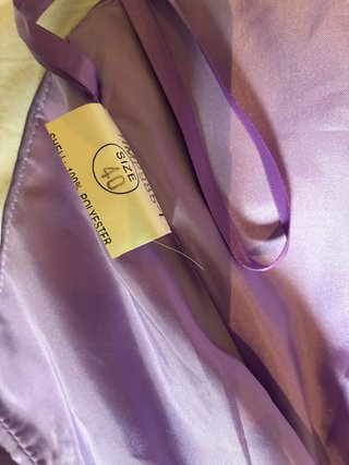 Vestido largo morado para dama de honor