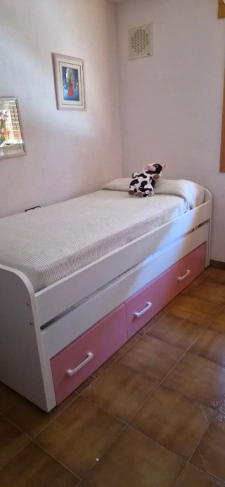 Cama nido 90x190 con 3 cajones