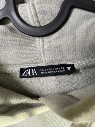 Sudadera Zara Verde Talla S