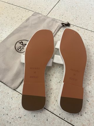 Ciabatte Hermes bianche