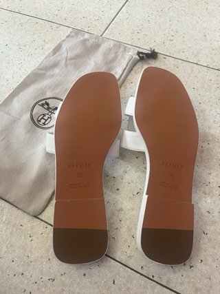 Ciabatte Hermes bianche