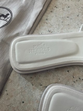 Ciabatte Hermes bianche